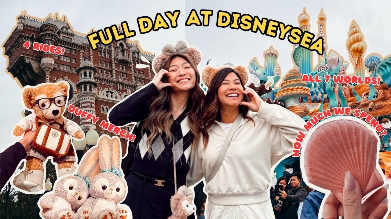 🇯🇵 Explore TOKYO DISNEYSEA With Me | Tips💫 Rides 😱, Ate in a Cruise🚢 Duffy Merch, Tour all 7 Areas!