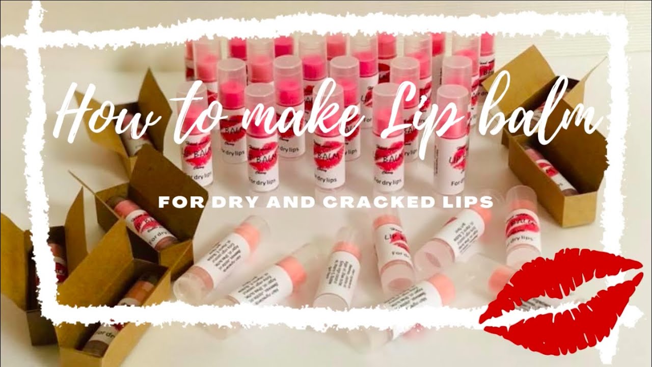 How to make lip balm for dry lips.