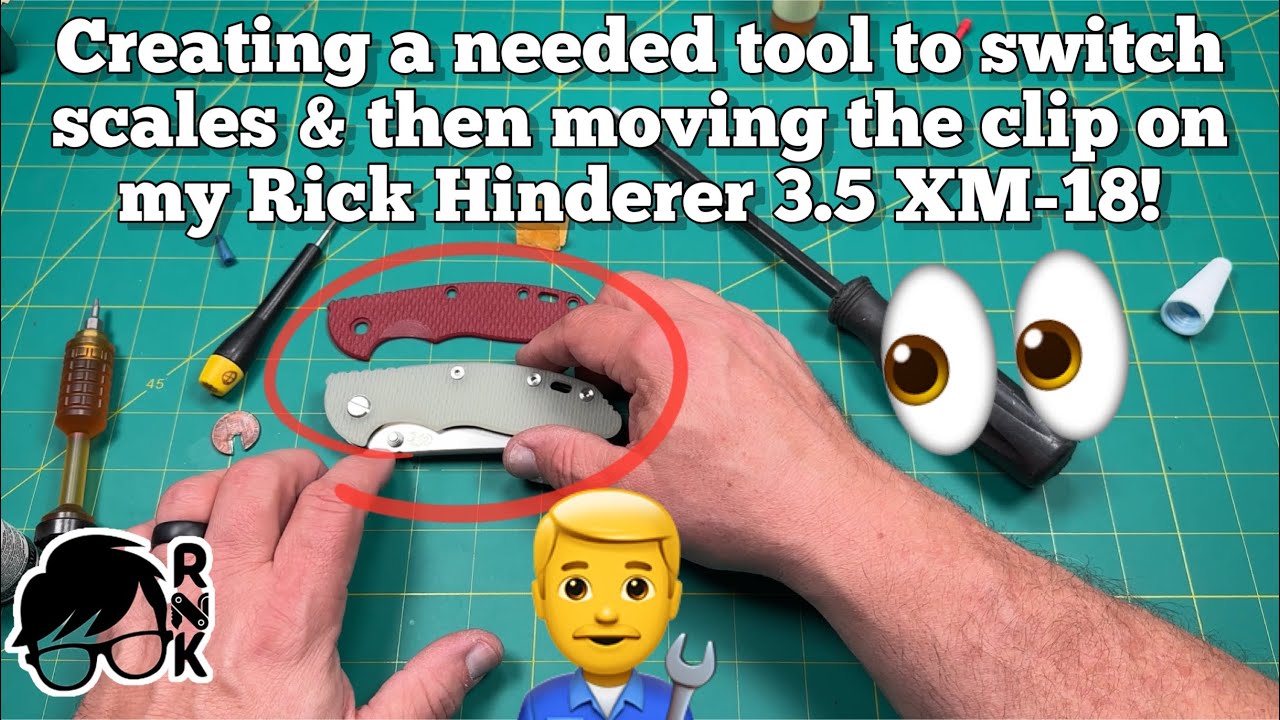 Maintenance/scale swap on my Hinderer non-flipper 3.5 XM-18 knife. 🤔