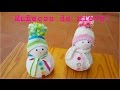 DIY //Aprende a hacer un MUÑECO DE NIEVE / SNOWMAN