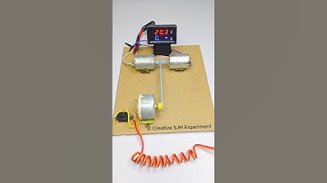 Double Motor Generator • Dc Motor | #dcmotor #tech #youtubeshorts #dcmotorproject