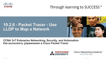 Курс Молодого Бойца Cisco Часть 3 2021 CCNA 3 ENSA 10.2.6 Packet Tracer – Use LLDP to Map a Network