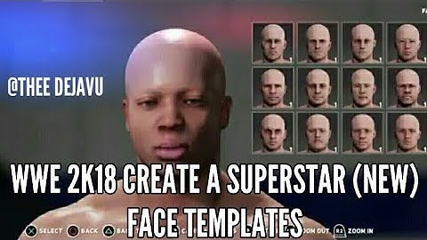 WWE 2k18 Create A Superstar, (NEW) Face Template