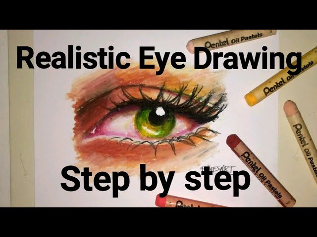 Oil Pastel Colored Pencil Drawing - Eye by NabeelaTheArtist on