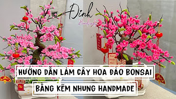 HƯỚNG DẪN GHÉP CÂY HOA ĐÀO BONSAI CHI TIẾT #đỉnhhandmade #diy #handmade #hoadao #tet