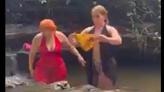 Janda Mature Tante I Disungai Mandi Sore