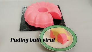 resepi puding buih viral