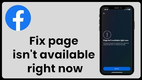 Fix "Page Isn’t Available Right Now" on Facebook | 2025 Solutions 🚀