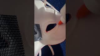 making my shrimp mask part 4!