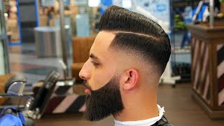 شاهد وتعلم اقوى واجمل ستايل آوروبي مع الكوافير السوري جورج توما / تدريج الشعر/ best skin fade