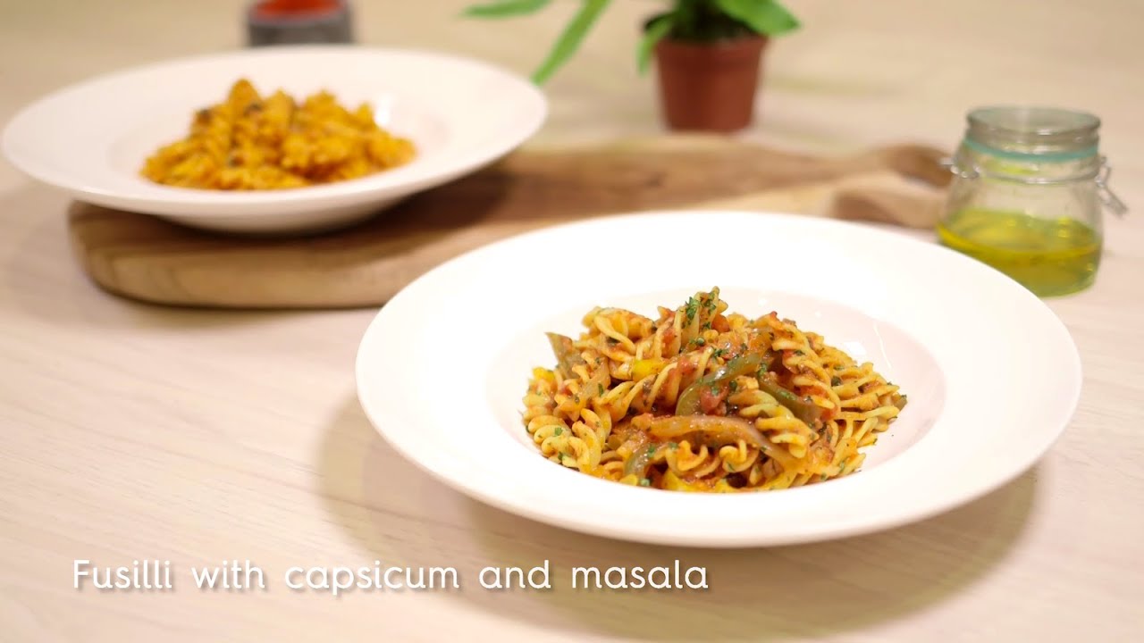 Fusilli with capsicum and masala | Barilla Pasta Recipes | Chef Ranveer Brar