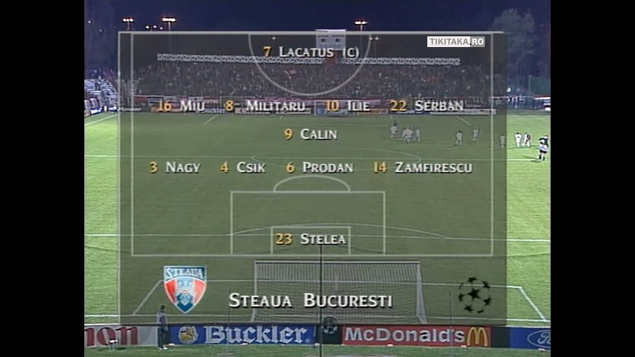 Widzew Łódź - Steaua 2-0 (UCL - 30.11.1996)