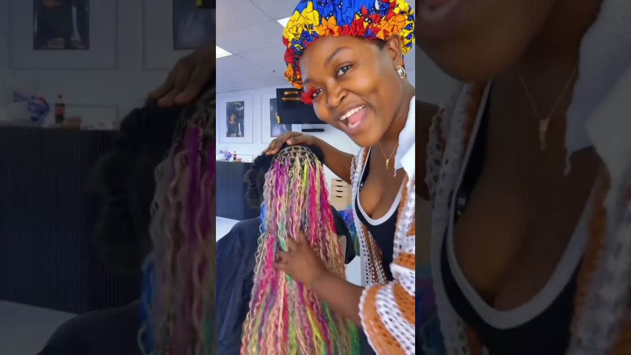 Rainbow Boho Braids 
