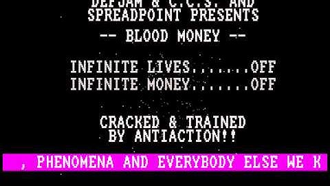 Defjam & CCS & Spreadpoint - Blood Money - Amiga Cracktro