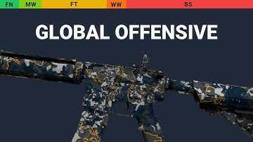 M4A4 Global Offensive - Skin Float And Wear Preview