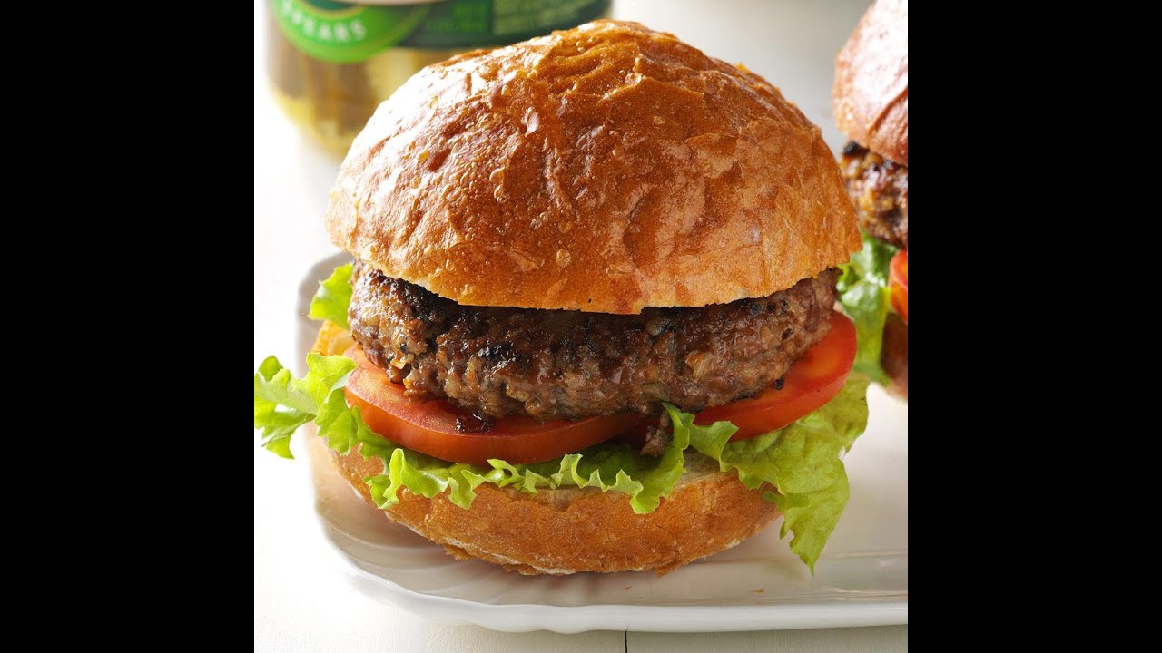 How to Make Homemade Beef Burger Yummmy maybe asmr - YouTube