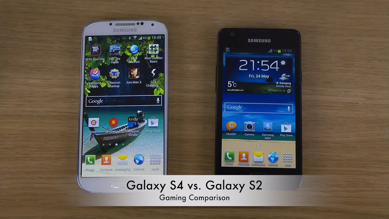 Galaxy s2 vs s4