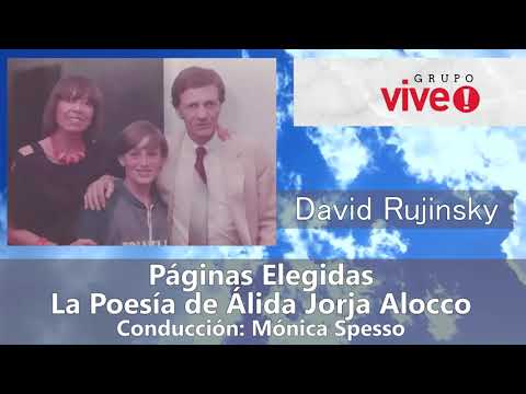 David Rujinsky en Páginas Elegidas, poemas de Álida Alocco