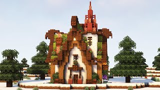 【マインクラフト】クリスマス風の小さな家の作り方【マイクラ建築】