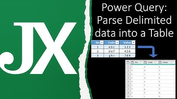 Parse Delimited Data into a Table using Power Query