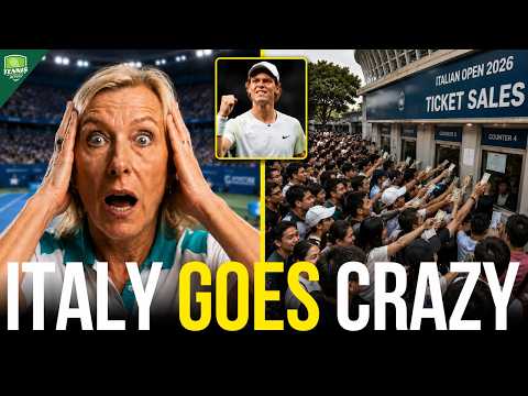 SOLD OUT Martina Navratilova Stunned by Jannik Sinner Ticket Frenzy at Italian Open 2026