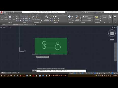 Block Definition From Selected Object in Autocad- Block Definition in Autocad in Hindi