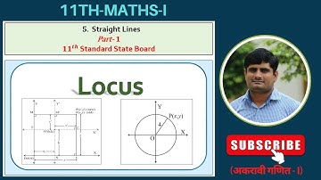 Locus of a point | Shift of Origin | Straight Lines | Part - 1 | Maths-1 | 11th Maths