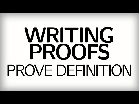 1.11 Proofs: an