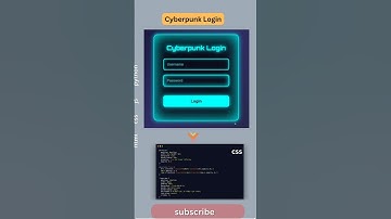 This Cyberpunk Login UI Will Blow Your Mind! ⚡ | HTML CSS JS
