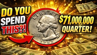 🔥 “1982 Quarter NO Mint Mark Worth THOUSANDS? Check Your Pocket NOW!”