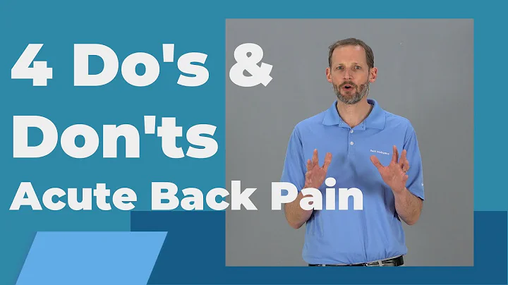 Dos and Dont's for Acute Back Pain - DayDayNews