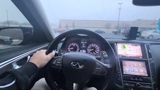 Infiniti Q50 POV Drive to School | 7am In The Morning