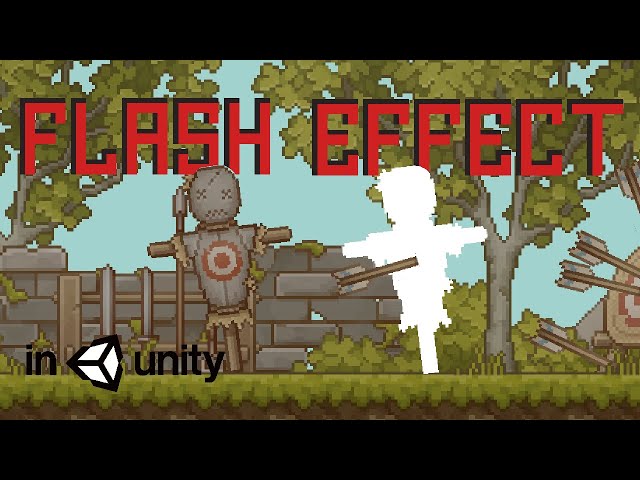 Sprite Blink/Flash  on Impact in 3 Minutes - Unity Tutorial class=