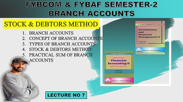 Fybcom Branch Account Basic Concept | FYBCOM,FYBAF Sem - 2 | Financial Accounting | Siraj Shaikh