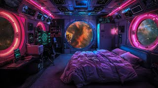 Drifting above the Galaxy | Deep Space Bedroom with White and Brown Noise  | Sleep, Relaxation