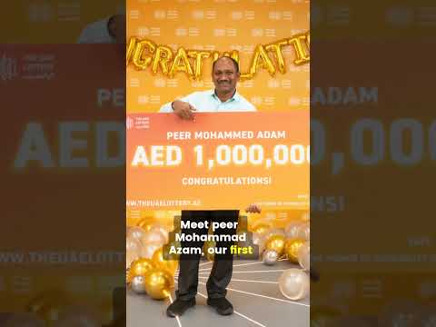 UAE Lottery S First Jackpot Winner Meet The First Dh1 Million Winner News Uae