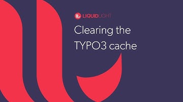 Clearing the TYPO3 cache