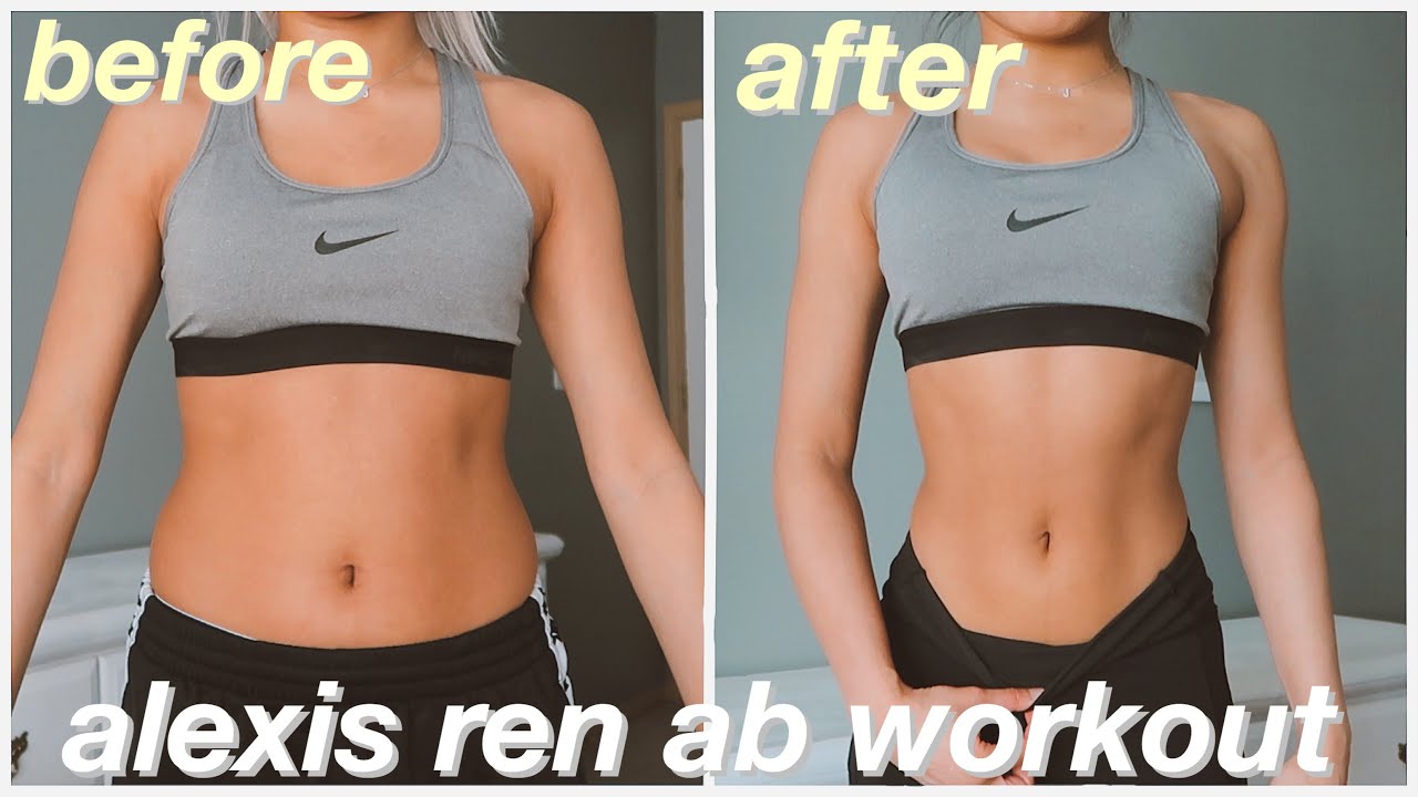 ABS IN A WEEK?! | i tried the alexis ren ab workout for a week - YouTube