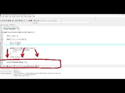 Topic insertion sort final project in computer programming 2 