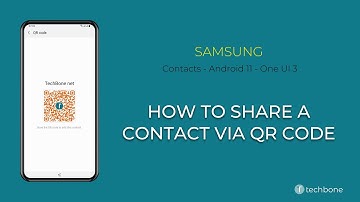 How to Share a Contact via QR code - Samsung Contacts [Android 11 - One UI 3]