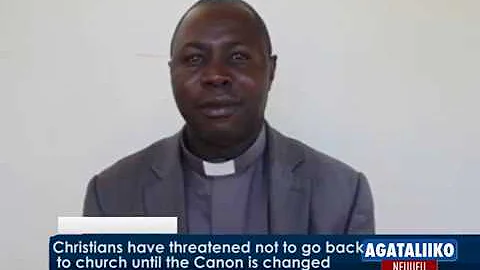 NAMUTAMBA CHRISTIANS HAVE DECIDED TO BOYCOTT CHURCH UNTIL CANON KAZIRO STEVEN LEAVES THE CHURCH