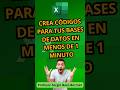 ¡Genera CÓDIGOS automáticos en Excel con solo 3 funciones! Base de datos lista en minutos