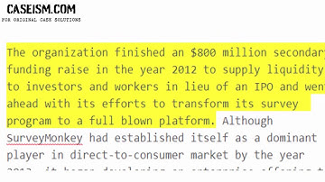 SurveyMonkey in 2014 Case Study Help - Caseism.com