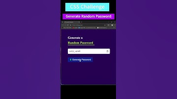 Create Random password generator website using html CSS and JS | JavaScript Projects #qrcode #qr