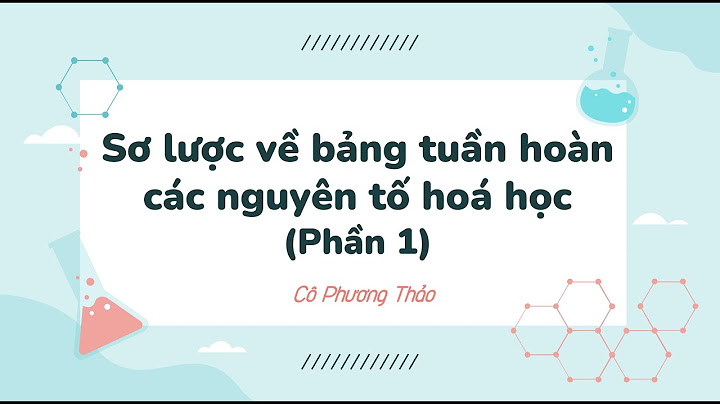 Bảng tuần hoàn hóa học xuất phát từ nước