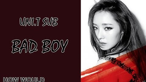 HOW WOULD UNI.T SUB (DANCERS/RAPPERS) SING RED VELVET "BAD BOY"