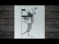 رسم انمي سهل تعلم رسم نصف وجه ناروتو خطوة بخطوة بالرصاص mp3