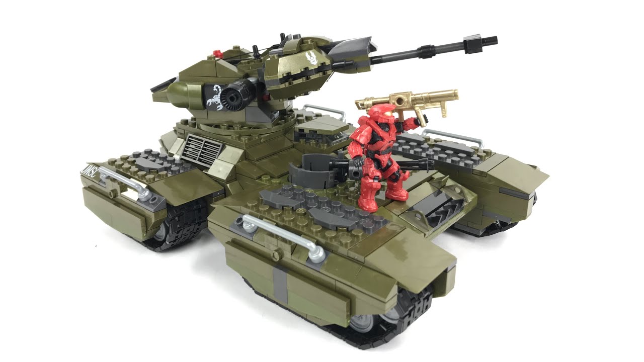 Halo Mega Construx Designer Series UNSC Scorpion Tank SPEED BUILD