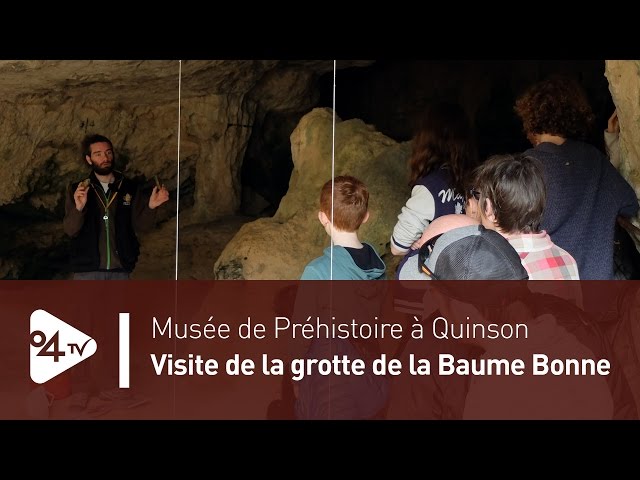 Visite de la grotte de la Baume Bonne - YouTube