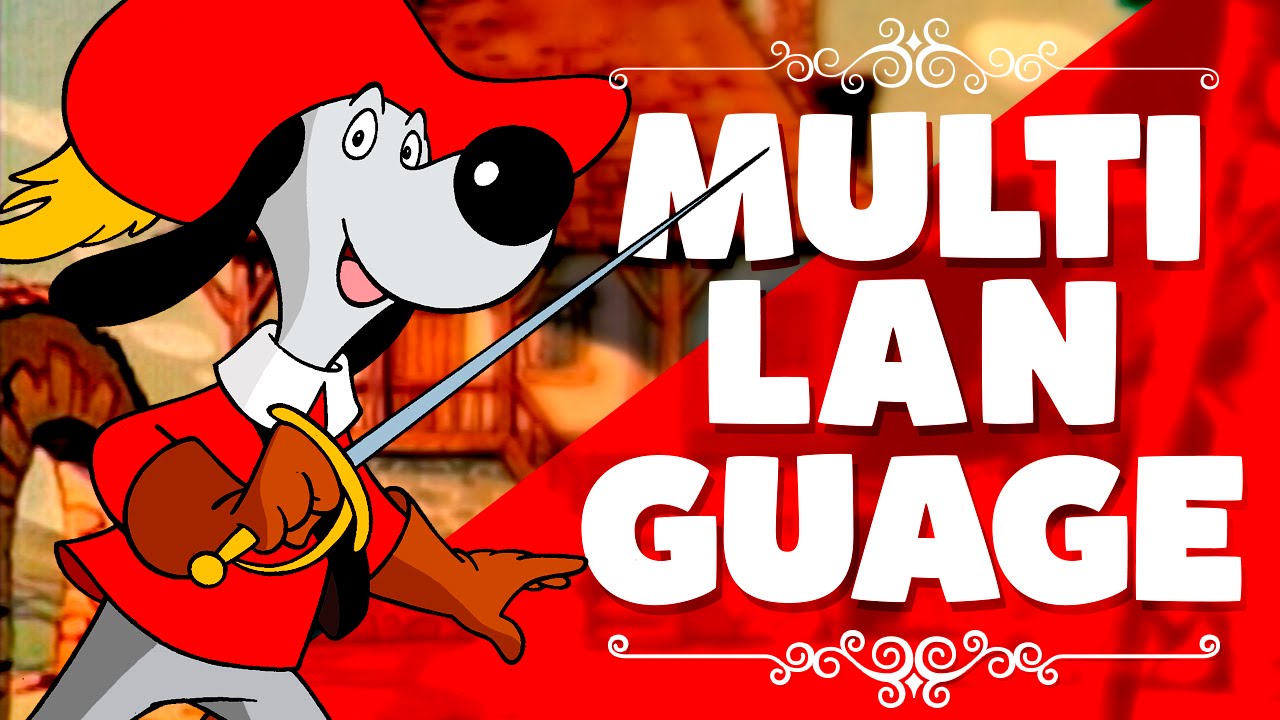 Cabecera Multilingüe D'Artacán y los Tres Mosqueperros dibujos animados de los 90